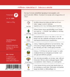 Möhre Nantaise 50 G | Möhrensamen Von Dürr Samen -Samenhaus Geschäft 2360 Moehre Nantaise 50 g 4096 ds 1