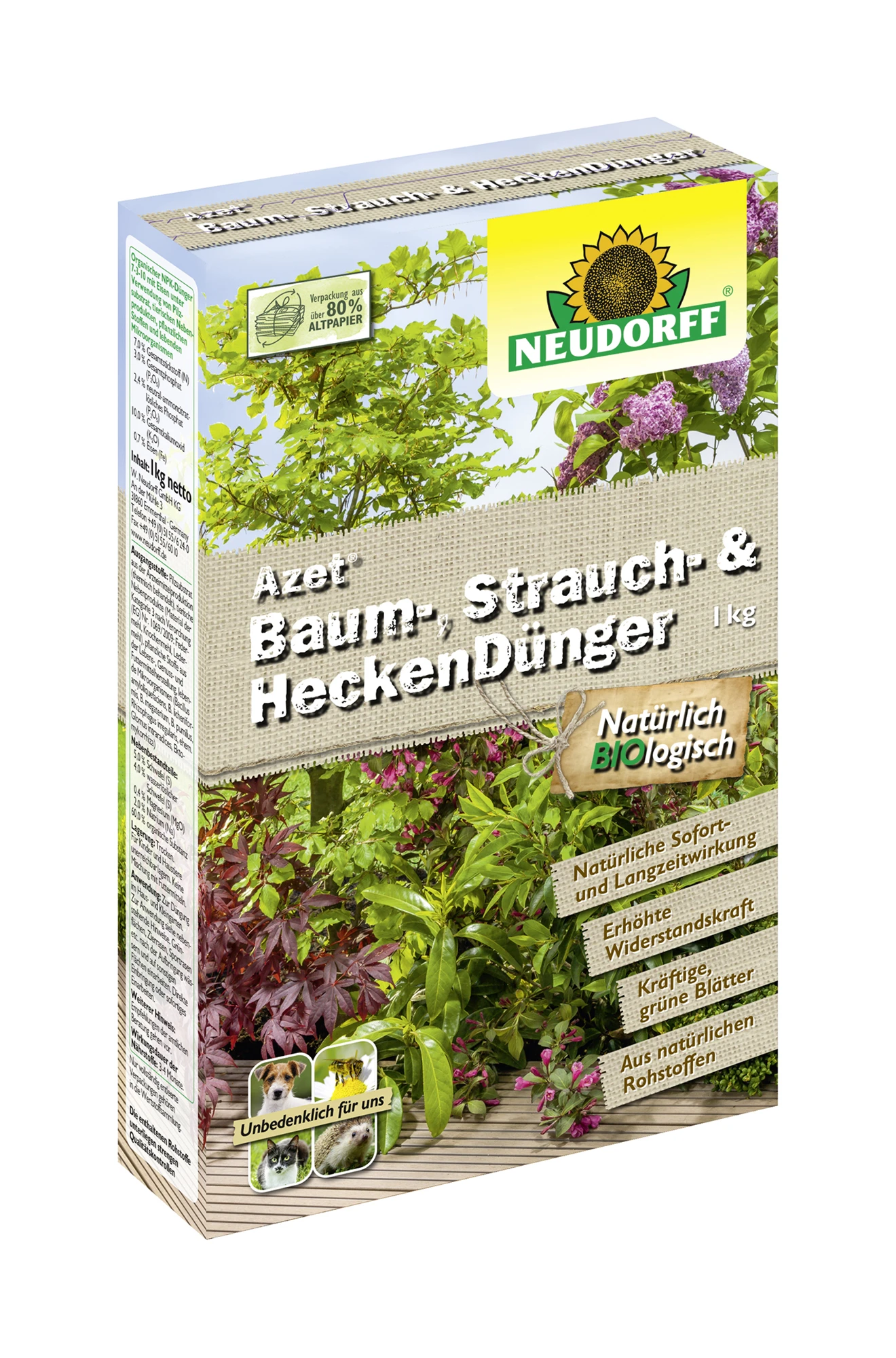 Azet Baum-, Strauch- Und HeckenDünger (1 Kg) | Dünger Von Neudorff 3 Azet Baum-, Strauch- Und HeckenDünger (1 Kg) | Dünger Von Neudorff