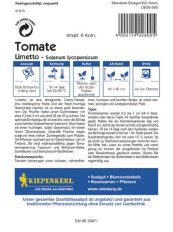 Cherrytomate Limetto F1 | Kirschtomatensamen Von Kiepenkerl