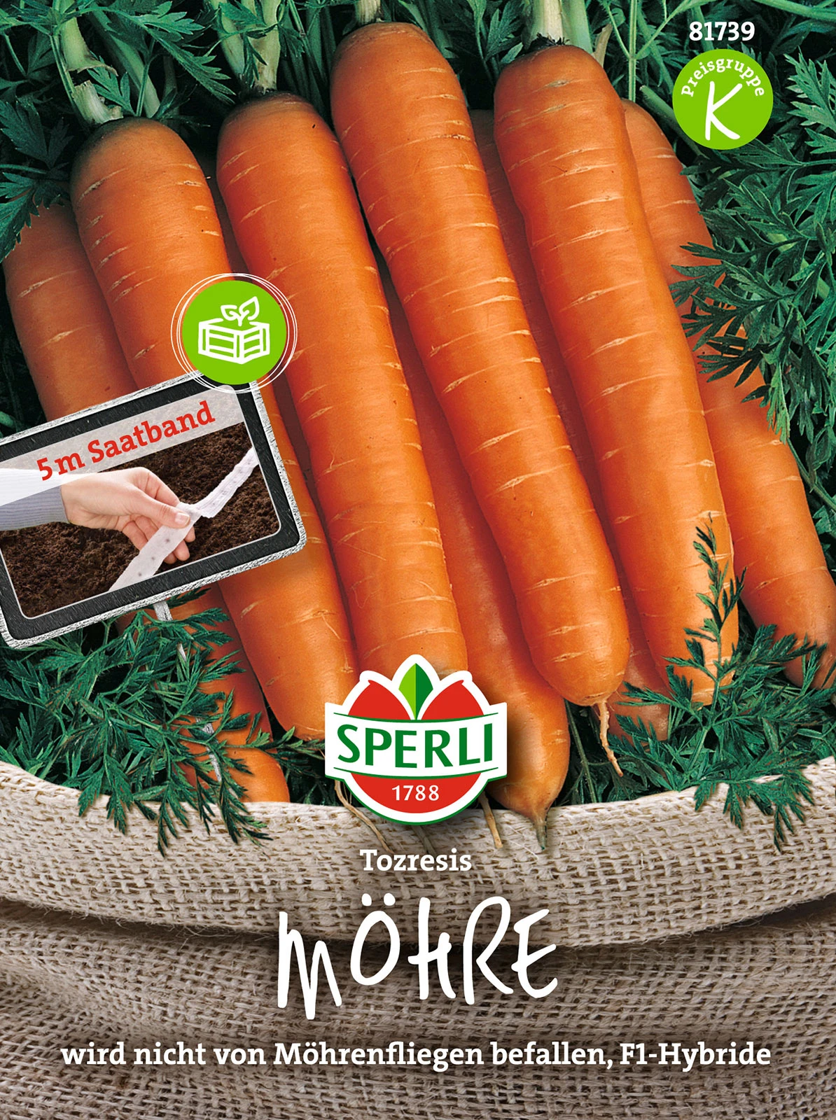 Möhren Tozresis F1 Saatband Von Sperli-Samen 4 Möhren Tozresis F1 Saatband Von Sperli-Samen – Bild 2
