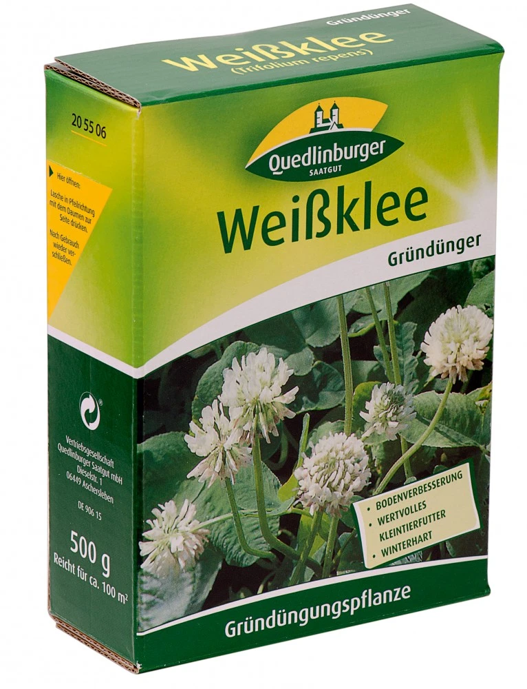 Weißklee 500 G | Gründünger Von Quedlinburger 3 Weißklee 500 G | Gründünger Von Quedlinburger