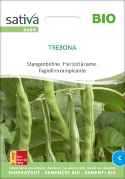 Stangenbohne Trebona | BIO Stangenbohnensamen Von Sativa Rheinau -Samenhaus Geschäft 534298 BIO Stangenbohne Trebona bo64 sr 0