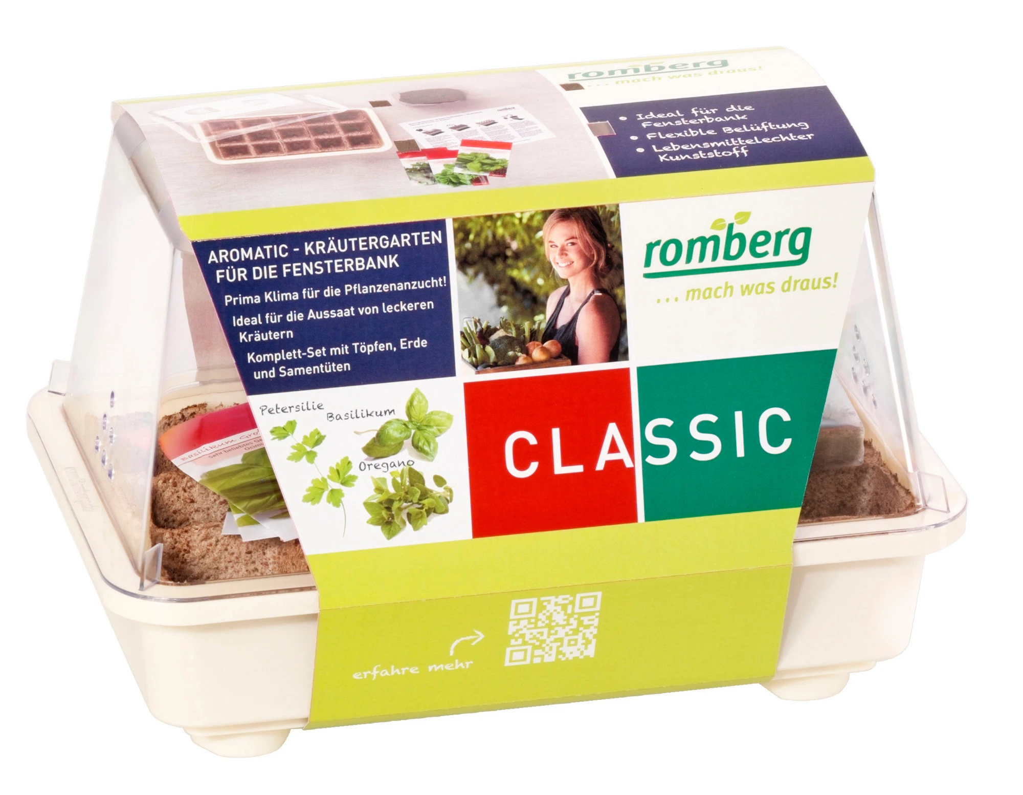 Gewächshaus Aromatic Anzucht-Set Kräuter | Zimmergewächshaus Von Romberg 4 Gewächshaus Aromatic Anzucht-Set Kräuter | Zimmergewächshaus Von Romberg – Bild 2
