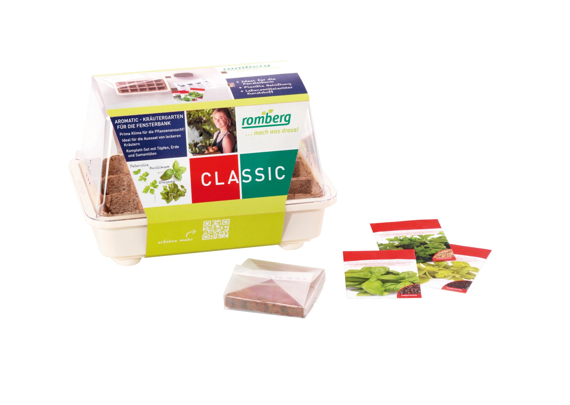Gewächshaus Aromatic Anzucht-Set Kräuter | Zimmergewächshaus Von Romberg 3 Gewächshaus Aromatic Anzucht-Set Kräuter | Zimmergewächshaus Von Romberg
