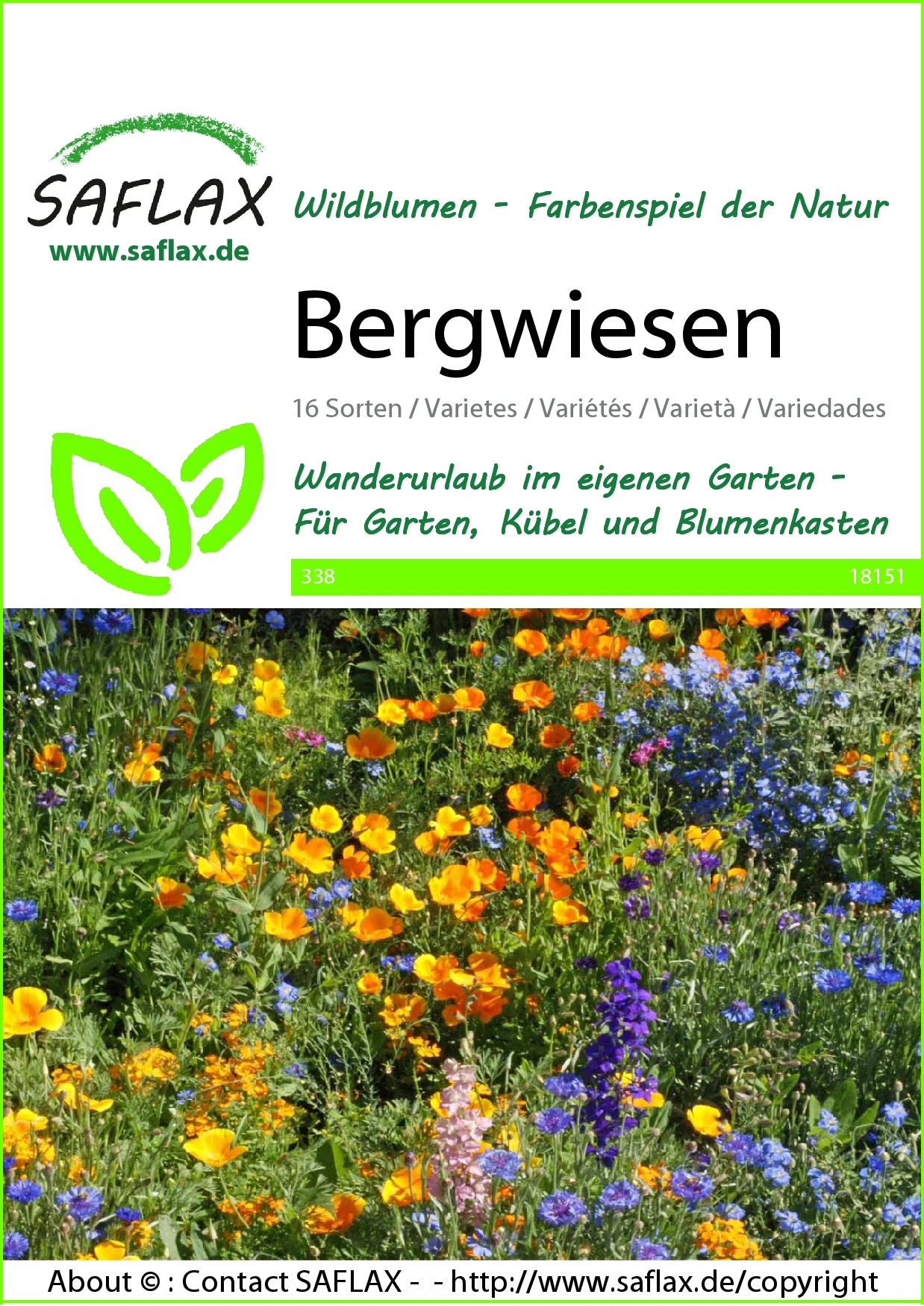 Bergwiesen | Wildblumensamen Von Saflax 4 Bergwiesen | Wildblumensamen Von Saflax – Bild 2
