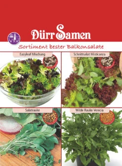 Balkonsalatsortiment | Salatsamen Von Dürr-Samen