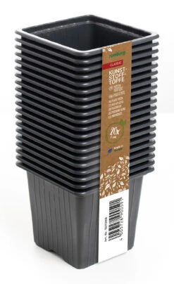 7 X 7 Cm Kunststofftöpfe Quadratisch (20 Stück) | Anzuchttöpfe Von Romberg