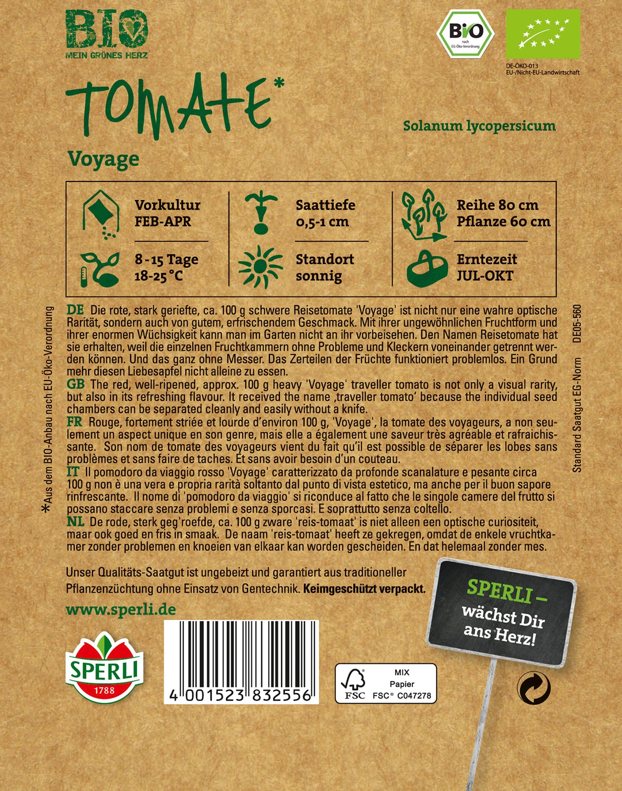Reisetomate Voyage | Bio-Tomatensamen Von Sperli 3 Reisetomate Voyage | Bio-Tomatensamen Von Sperli