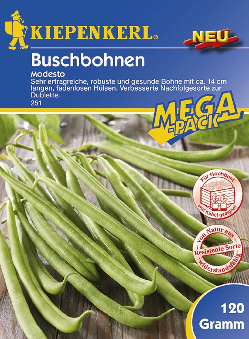 Buschbohne Modesto (120 G) | Buschbohnensamen Von Kiepenkerl 4 Buschbohne Modesto (120 G) | Buschbohnensamen Von Kiepenkerl – Bild 2