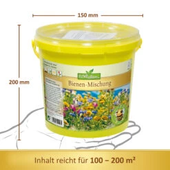 Bienen - Mischung Im 1 L Eimer | Bienenwiese Von N.L. Chrestensen -Samenhaus Geschäft 538303 Bienen Mischung im 1 l Eimer 3