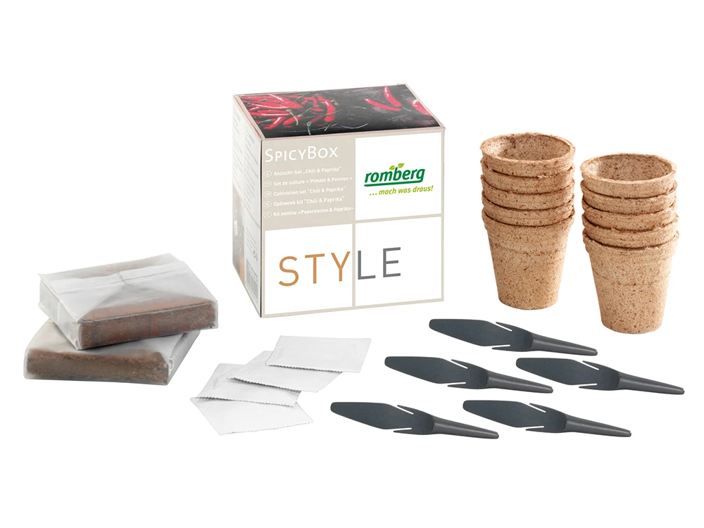 Spicy-Box "Chili & Paprika" | Anzucht-Set Von Romberg 3 Spicy-Box "Chili & Paprika" | Anzucht-Set Von Romberg