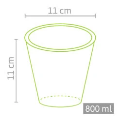 Samenhaus Geschäft -Samenhaus Geschäft 539759 11 x 11 cm Anzuchttoepfe rund 480 Stueck 519 C 2