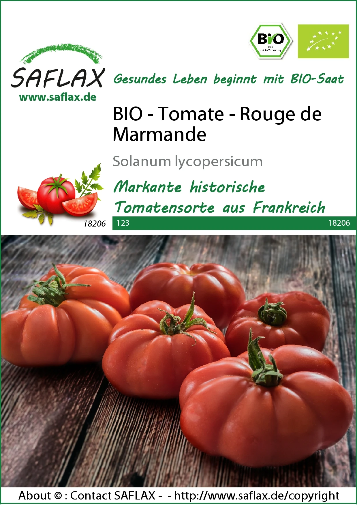 Tomate Rouge De Marmande | BIO Tomatensamen Von Saflax 4 Tomate Rouge De Marmande | BIO Tomatensamen Von Saflax – Bild 2