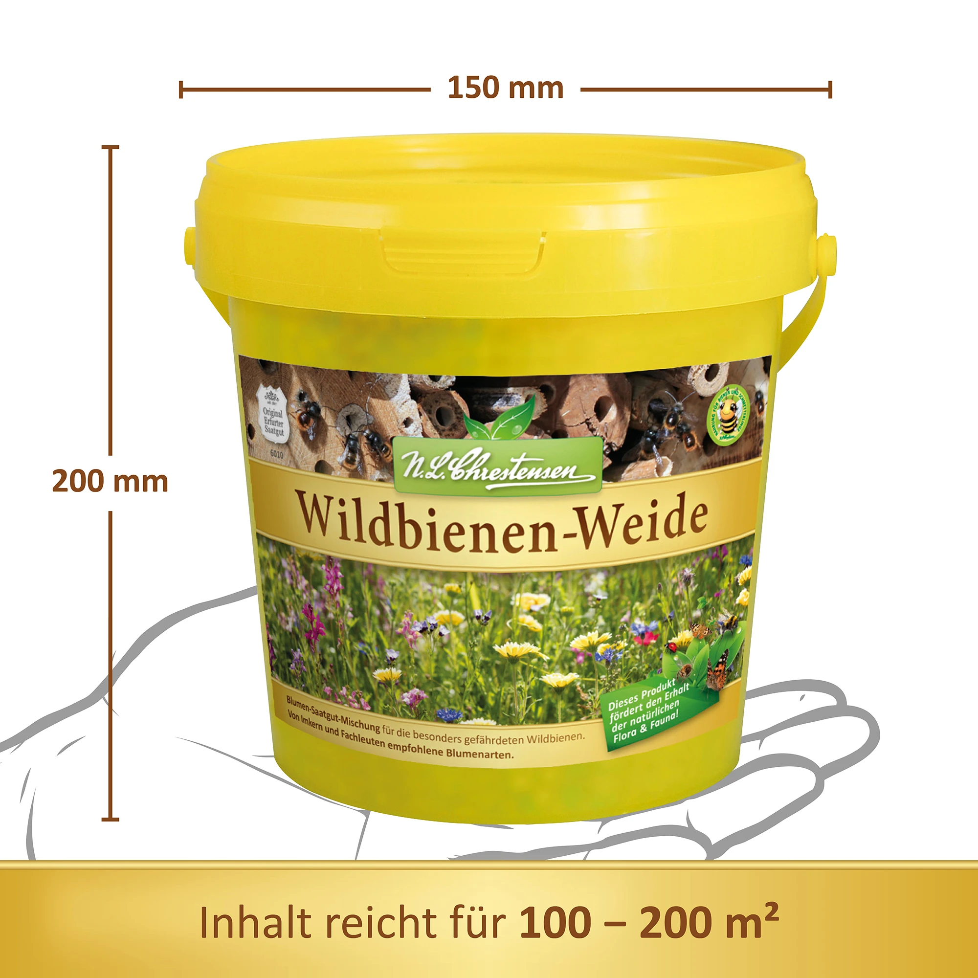 Wildbienen - Weide Im 1 L Eimer | Bienenwiese Von N.L. Chrestensen 6 Wildbienen - Weide Im 1 L Eimer | Bienenwiese Von N.L. Chrestensen – Bild 4