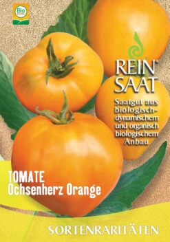 Tomate Ochsenherz Orange | BIO Tomatensamen Von Reinsaat