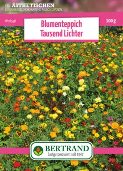 Blumenwiese Blumenteppich Tausendlichter (100 G) | Blumensamen Von Bertrand