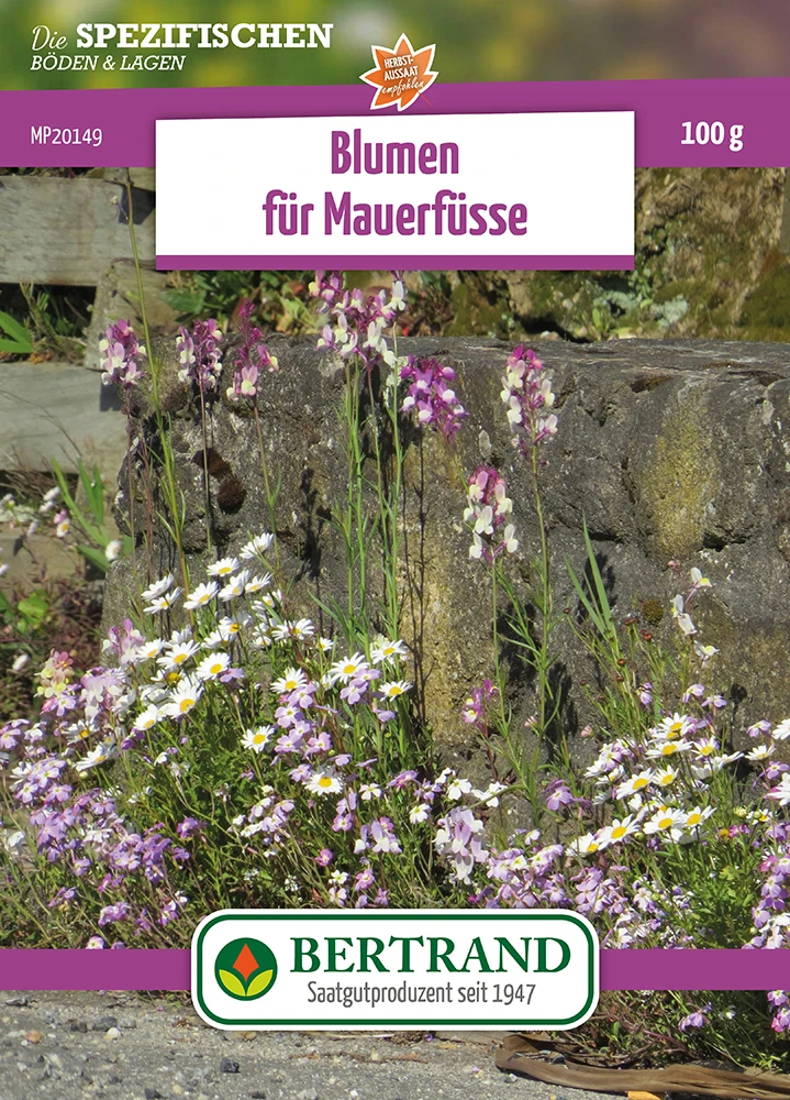 Blumenwiese Blumen Für Mauerfüsse (100 G) | Blumensamen Von Bertrand 3 Blumenwiese Blumen Für Mauerfüsse (100 G) | Blumensamen Von Bertrand