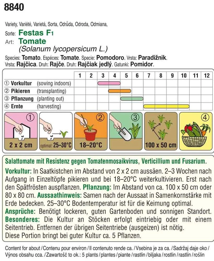 Tomate Festas F1 | Tomatensamen Von Austrosaat 3 Tomate Festas F1 | Tomatensamen Von Austrosaat