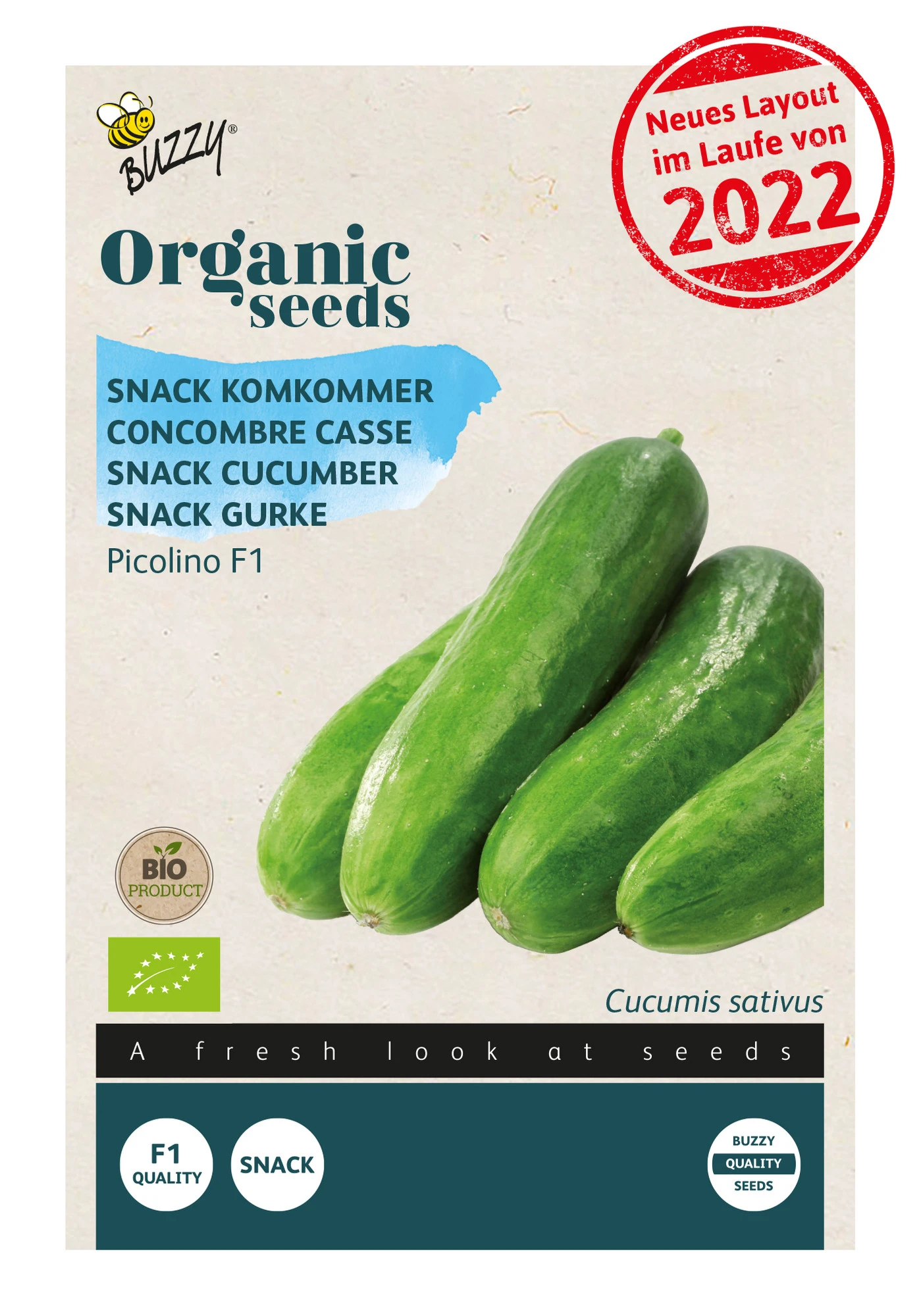 Snackgurke Picolino F1 | BIO Minigurkensamen Von Buzzy Seeds 3 Snackgurke Picolino F1 | BIO Minigurkensamen Von Buzzy Seeds