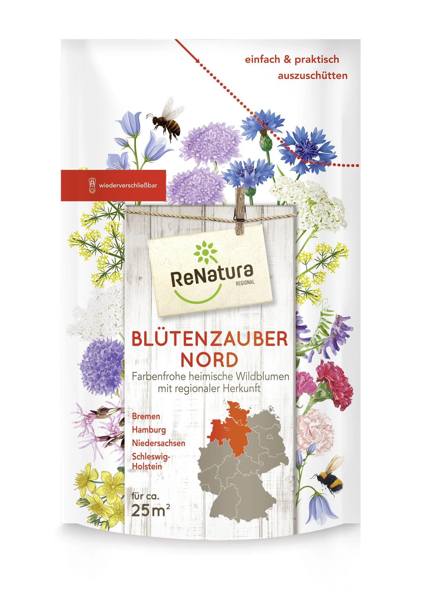 Regio Blütenzauber Nord (275 G) | Wildblumenwiese Von ReNatura 3 Regio Blütenzauber Nord (275 G) | Wildblumenwiese Von ReNatura