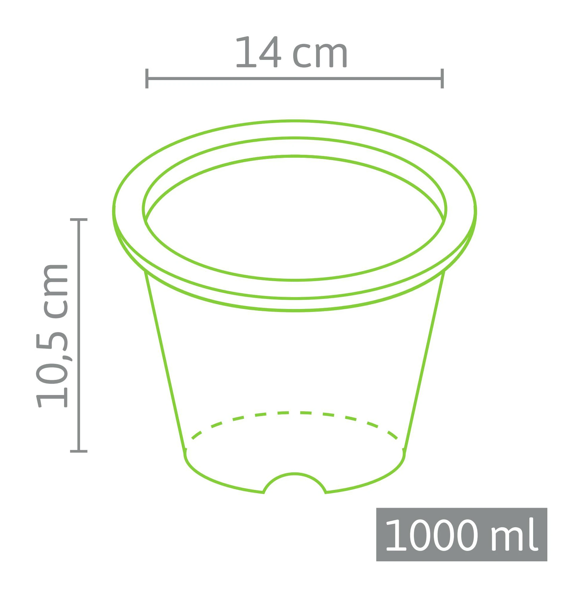 10,5 X 14 Cm Anzuchttopf NT Rund (484 Stück) | Anzuchttöpfe Von Fertil 5 10,5 X 14 Cm Anzuchttopf NT Rund (484 Stück) | Anzuchttöpfe Von Fertil – Bild 3