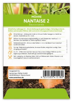 Möhre Nantaise 2 (100 Stück) | Möhrensamen Von FLORTUS 6 Möhre Nantaise 2 (100 Stück) | Möhrensamen Von FLORTUS -Samenhaus Geschäft 549855 Moehre Nantaise 2 100 Stueck 2000 0472 100x 2
