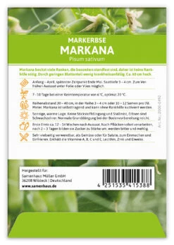 Markerbse Markana (100 Stück) | Markerbsensamen Von FLORTUS