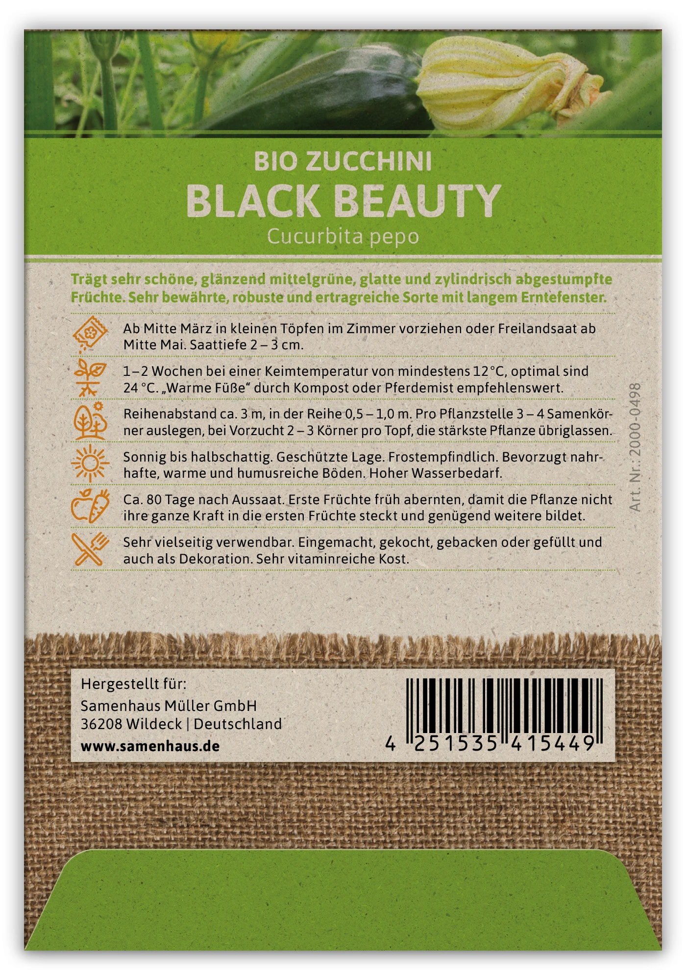 Zucchini Black Beauty (100 Stück) | BIO Zucchinisamen Von FLORTUS 3 Zucchini Black Beauty (100 Stück) | BIO Zucchinisamen Von FLORTUS