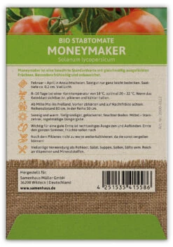 Tomate Moneymaker (100 Stück) | BIO Tomatensamen Von FLORTUS -Samenhaus Geschäft 549895 BIO Tomate Moneymaker 100 Stueck 2000 0512 100x 2