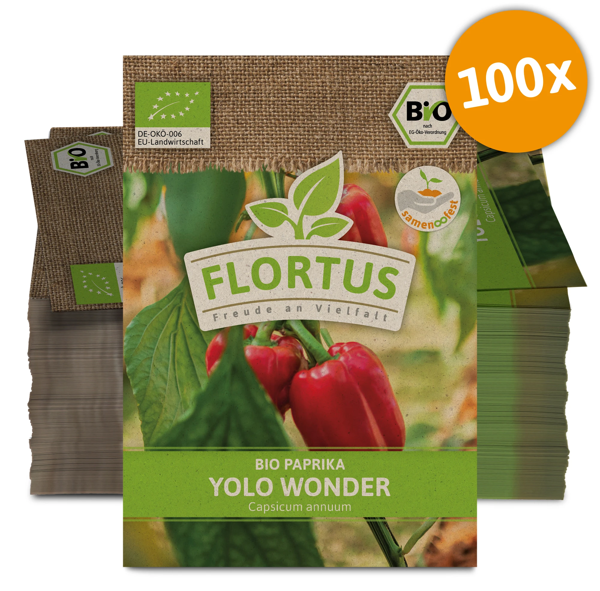 Paprika Yolo Wonder (100 Stück) | BIO Paprikasamen Von FLORTUS 5 Paprika Yolo Wonder (100 Stück) | BIO Paprikasamen Von FLORTUS – Bild 3