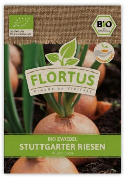 Zwiebel Stuttgarter Riesen (100 Stück) | BIO Zwiebelsamen Von FLORTUS