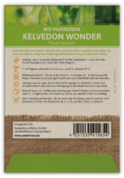 Markerbse Kelvedon Wonder (100 Stück) | BIO Erbsensamen Von FLORTUS -Samenhaus Geschäft 549902 BIO Markerbse Kelvedon Wonder 100 Stueck 2000 0519 100x 2