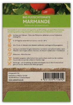 Fleischtomate Marmande (100 Stück) | BIO Tomatensamen Von FLORTUS