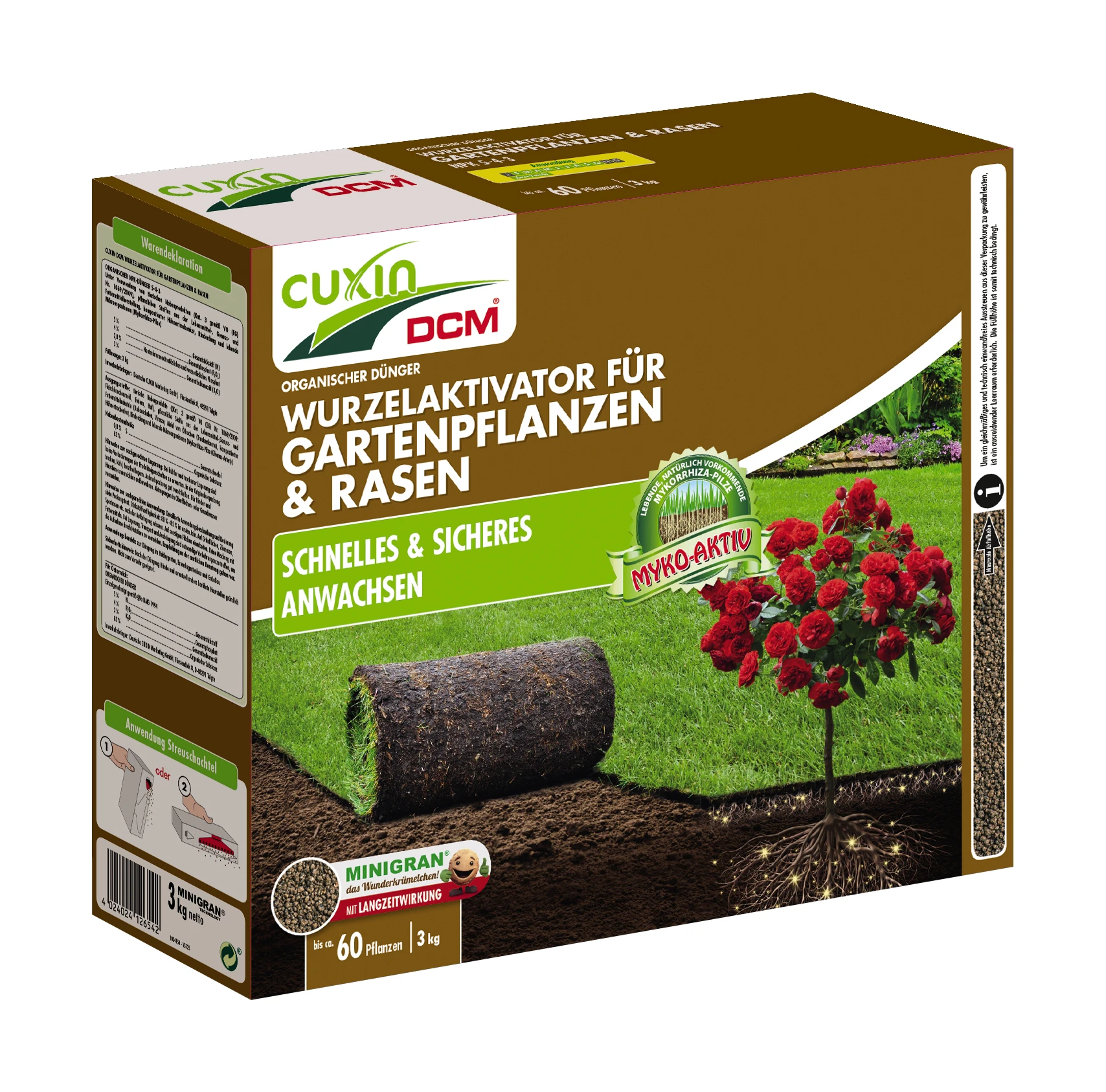 Wurzelaktivator Für Gartenpflanzen & Rasen (3 Kg) | BIO Bodenverbesserung Von Cuxin DCM 3 Wurzelaktivator Für Gartenpflanzen & Rasen (3 Kg) | BIO Bodenverbesserung Von Cuxin DCM