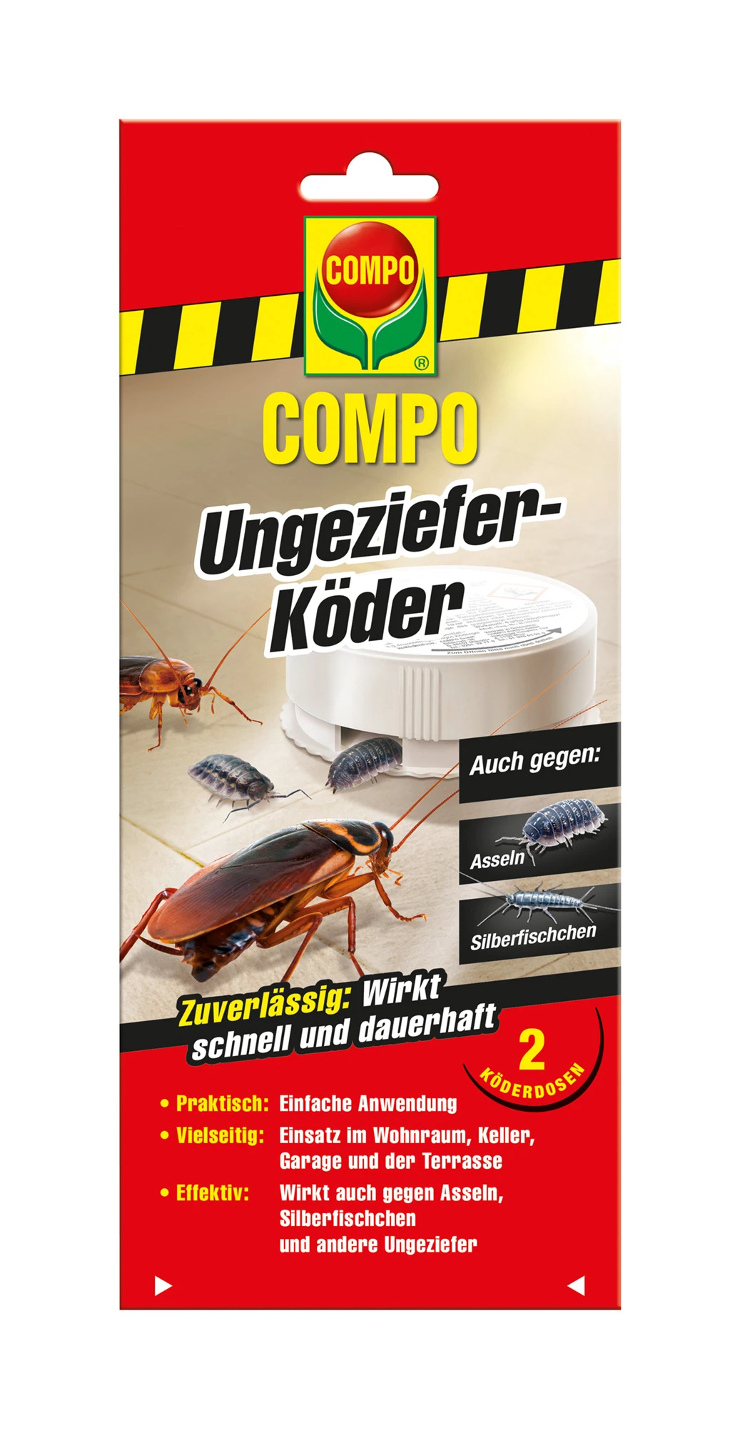 Ungeziefer-Köder (2 Stück) | Fallen Und Fernhaltemittel Von COMPO 3 Ungeziefer-Köder (2 Stück) | Fallen Und Fernhaltemittel Von COMPO