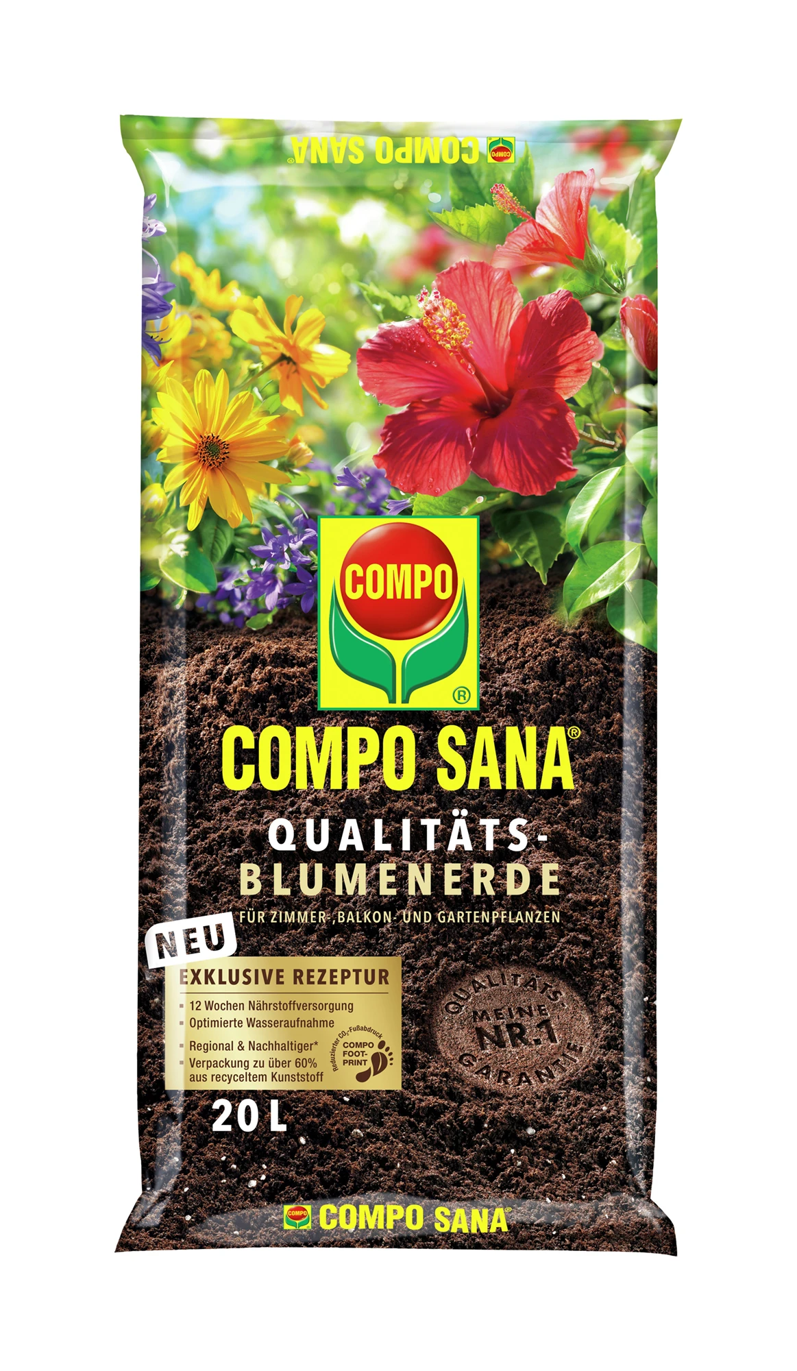 Qualitäts-Blumenerde (20 L) | Erden Von COMPO 3 Qualitäts-Blumenerde (20 L) | Erden Von COMPO