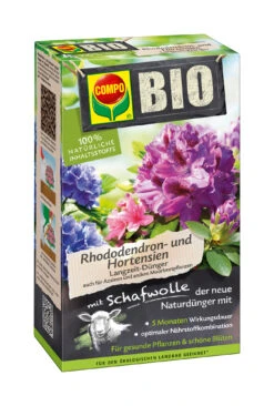 Rhododendron- Und Hortensien Langzeit-Dünger Mit Schafwolle (750 G) | BIO Dünger Von COMPO