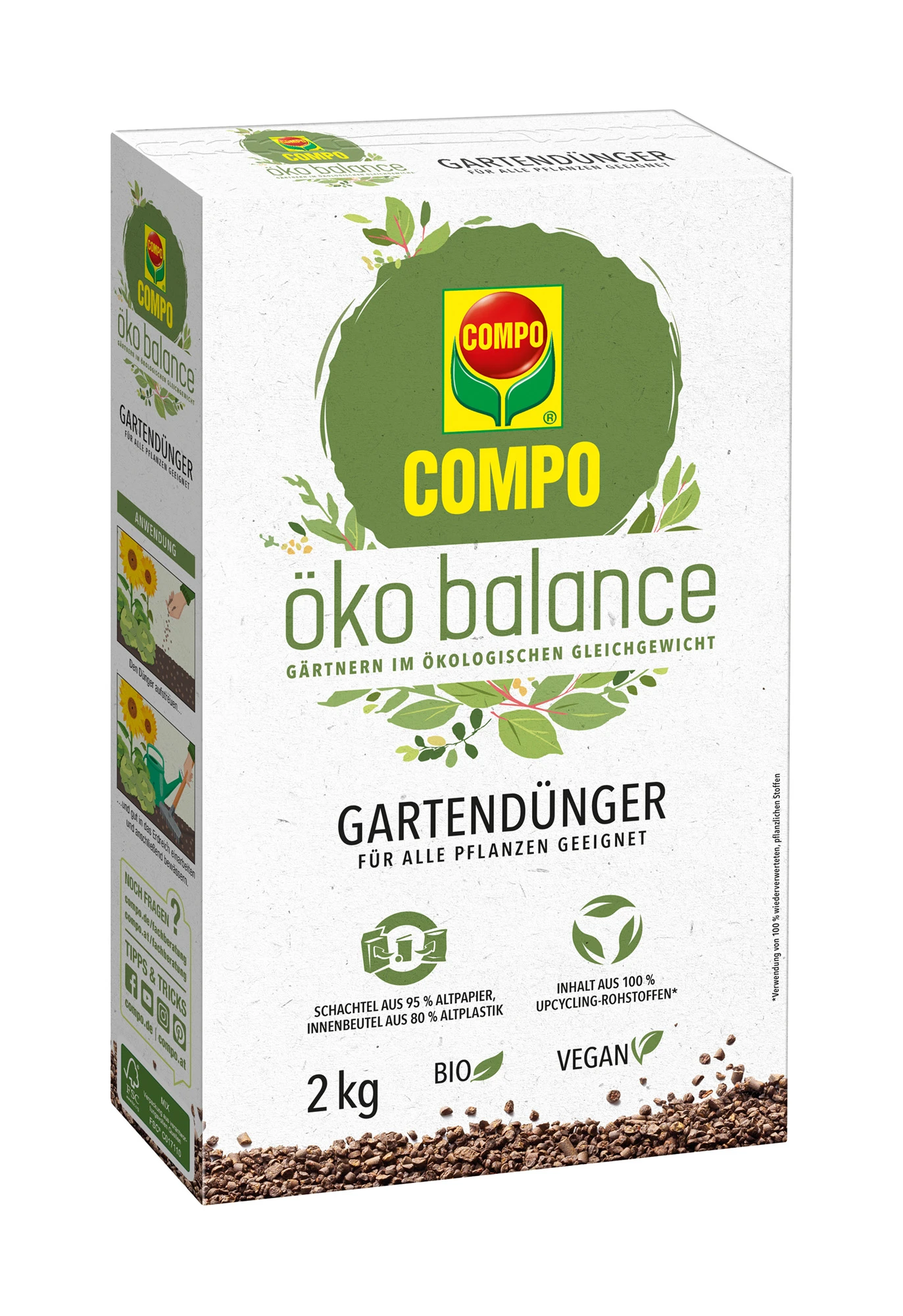öko Balance Gartendünger (2 Kg) | Dünger Von COMPO 3 öko Balance Gartendünger (2 Kg) | Dünger Von COMPO