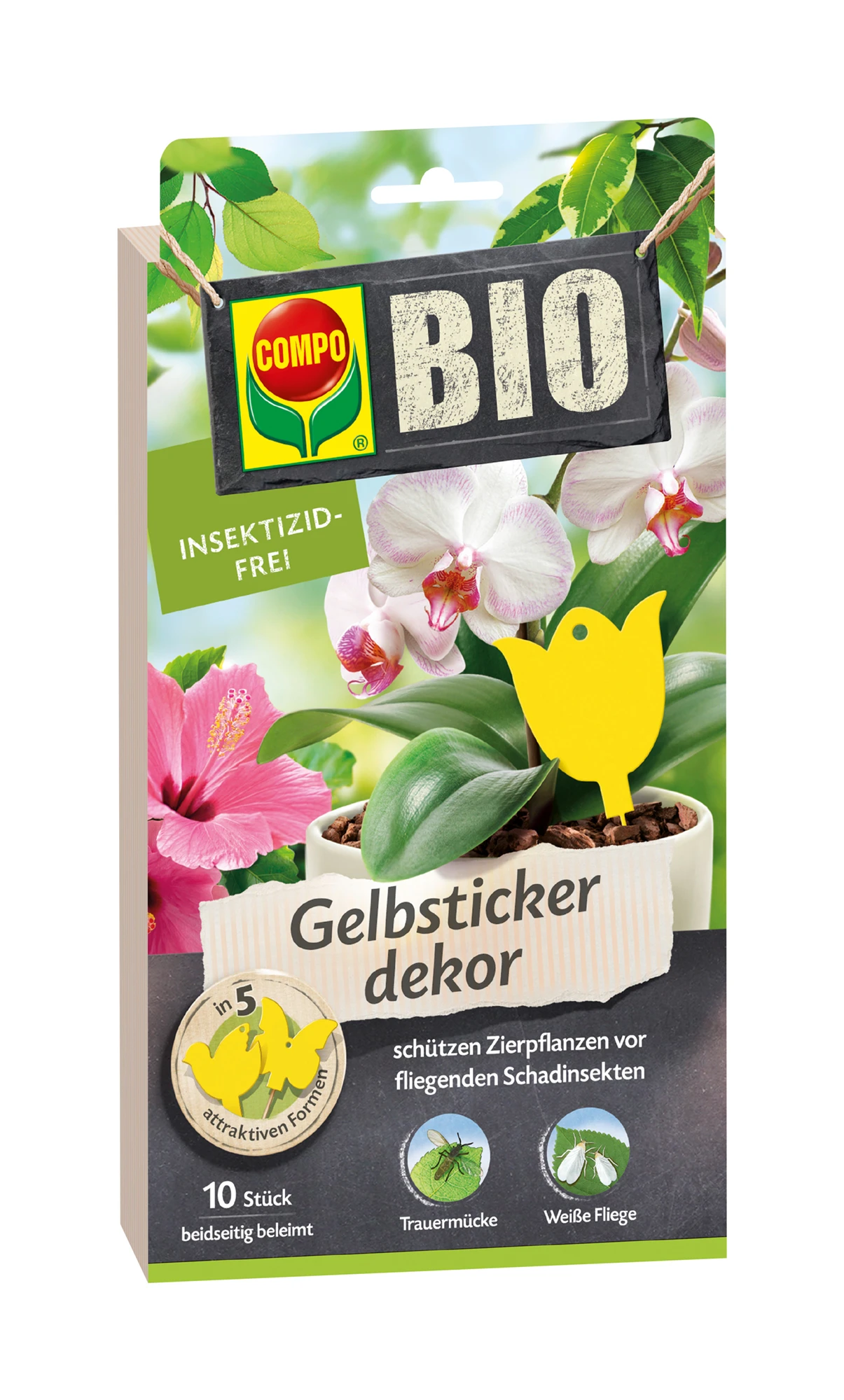 Gelbsticker Dekor (10 Stück) | BIO Fallen Und Fernhaltemittel Von COMPO 3 Gelbsticker Dekor (10 Stück) | BIO Fallen Und Fernhaltemittel Von COMPO