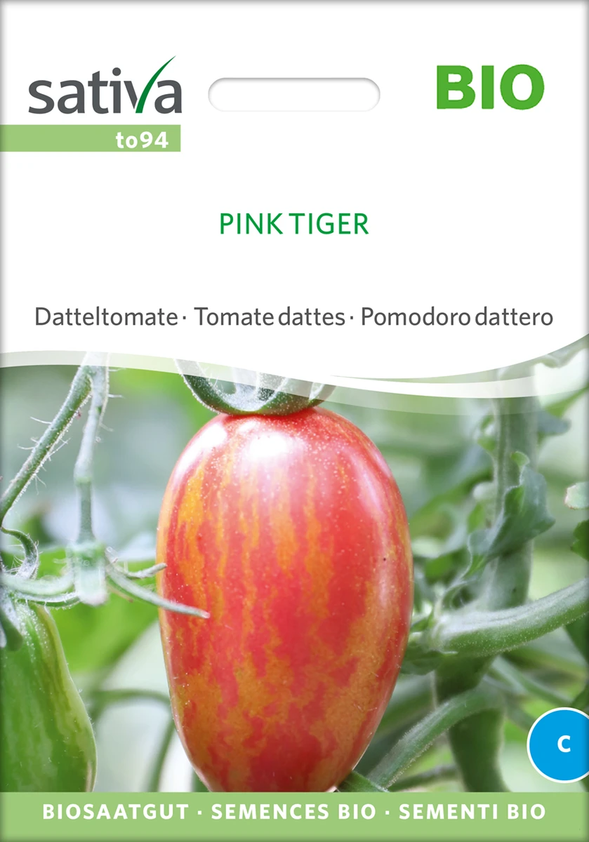 Datteltomate Pink Tiger | BIO Stabtomatensamen Von Sativa Rheinau 3 Datteltomate Pink Tiger | BIO Stabtomatensamen Von Sativa Rheinau