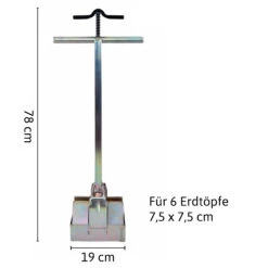 Erdballenpresse Multi 6 Soil Blocker | Erdtopfpressen Von Ladbrooke Soil Blockers -Samenhaus Geschäft 551994 Erdballenpresse Multi 6 Soil Blocker LADMUL6 lsb 2