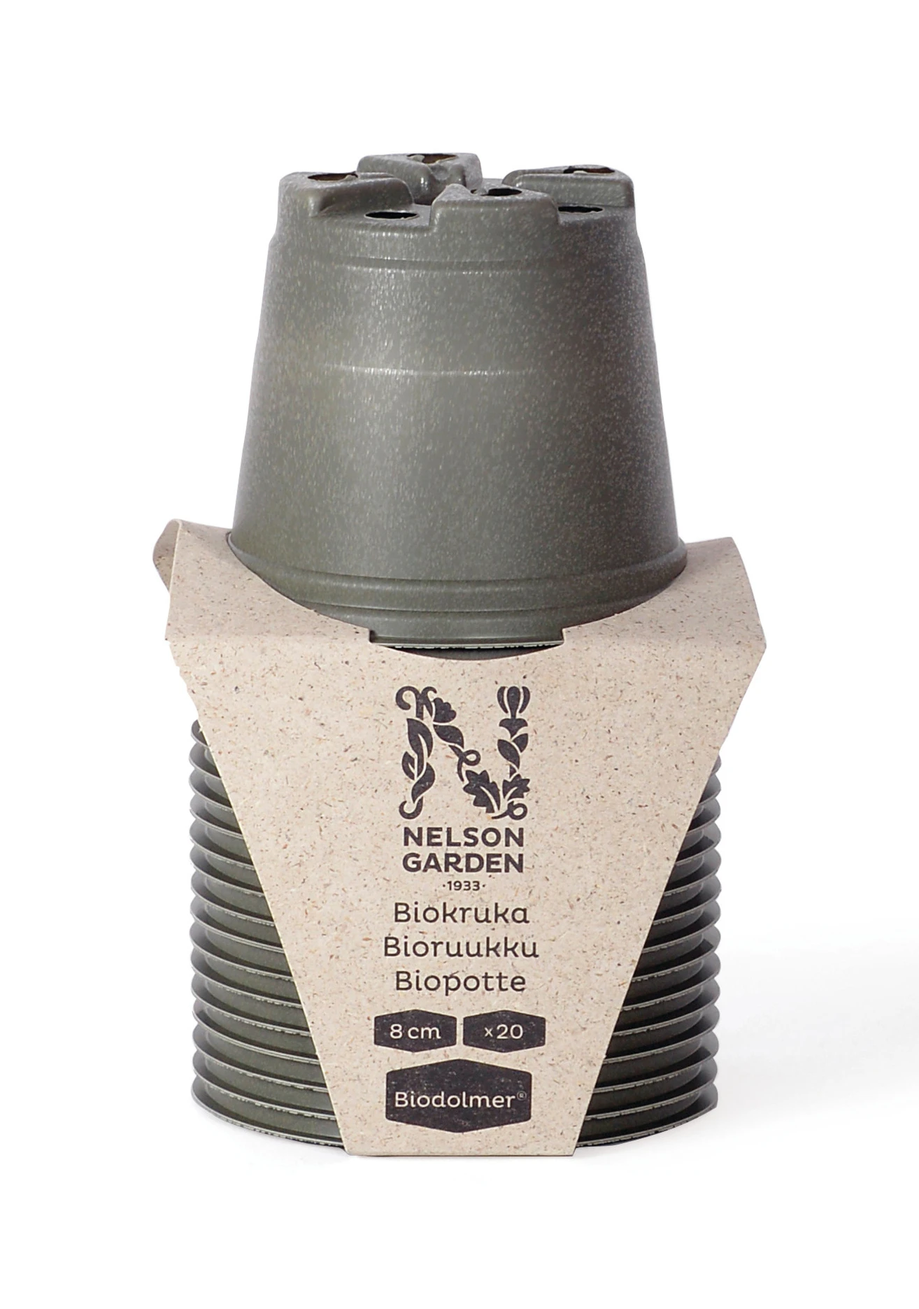 Topf Grün (Ø8 Cm) (20 Stück) | Anzuchttöpfe Von Nelson Garden 3 Topf Grün (Ø8 Cm) (20 Stück) | Anzuchttöpfe Von Nelson Garden