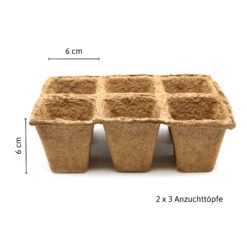 6 X 6 Cm Anzuchttopf Quadratisch Auf Holzfaser Basis | Anzuchttöpfe Von FLORTUS