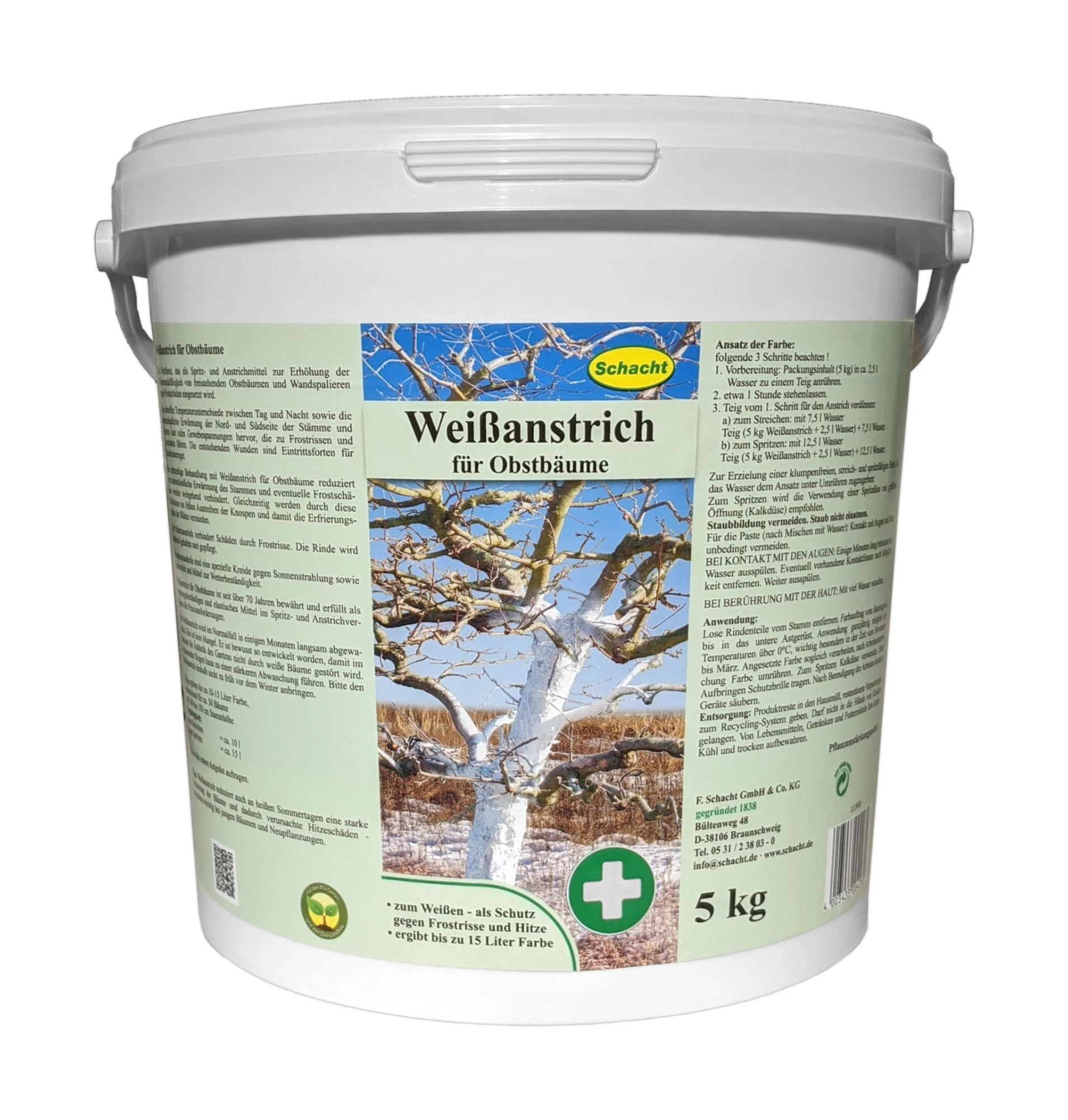 Weißanstrich Für Obstbäume (Pulver) (5 Kg) | BIO Baumpflege Von Schacht 3 Weißanstrich Für Obstbäume (Pulver) (5 Kg) | BIO Baumpflege Von Schacht