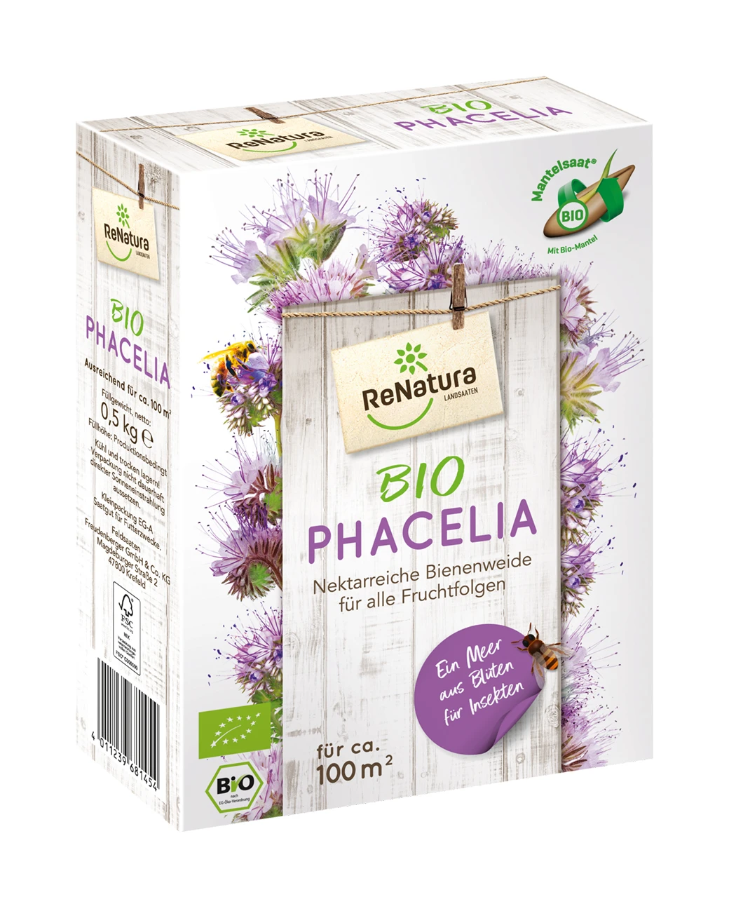 Phacelia MS (500 G) | BIO Gründünger Von ReNatura 3 Phacelia MS (500 G) | BIO Gründünger Von ReNatura