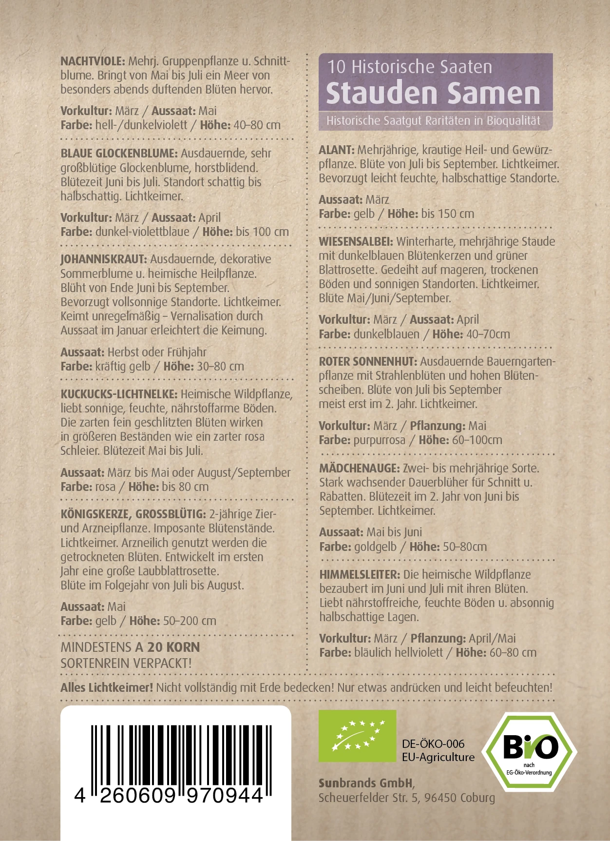 Stauden Bienenweide | BIO Bienenwiese Von Biobalu 7 Stauden Bienenweide | BIO Bienenwiese Von Biobalu – Bild 5