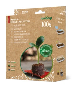 36 Mm Kokos Quelltabletten (100 Stück Im Karton) | Kokos Quelltabletten Von Romberg