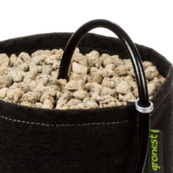 Gronest Stofftopf, Schwarz, 55 L | Blumentopf -Samenhaus Geschäft 558288 Gronest Stofftopf schwarz 55 l 532106 Gronest Stofftopf 55L 43 x 43 x 30 cm 1