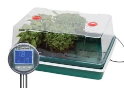 Elektrisches Zimmergewächshaus Mit Temperaturregelung | Zimmergewächshaus Von Garland -Samenhaus Geschäft 558812 59 x 41 x 26 5 cm Elektrisches Zimmergewaechshaus mit Steuerung mit EU Stecker G193EU gl 0