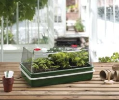 Elektrisches Zimmergewächshaus Mit Temperaturregelung | Zimmergewächshaus Von Garland -Samenhaus Geschäft 558812 59 x 41 x 26 5 cm Elektrisches Zimmergewaechshaus mit Steuerung mit EU Stecker G193EU gl 4
